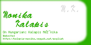 monika kalapis business card